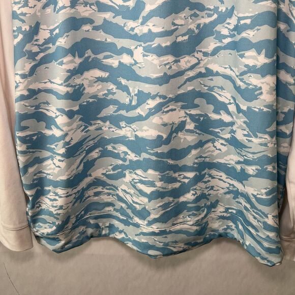 Puma Volition America 1/4 Zip Golf Pullover Mens Size Medium White Blue Camo - Picture 15 of 16